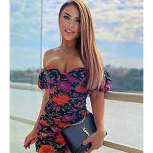 ZARA Blogger Floral Print Dress Small NWT